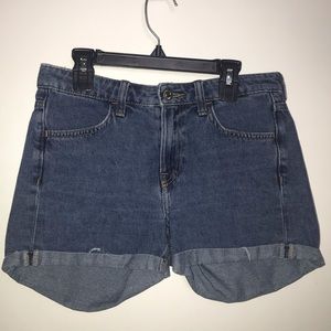 Regular Waist Denim Shorts